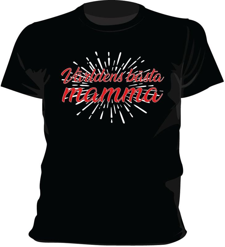 Världens bästa mamma explosion T-shirt