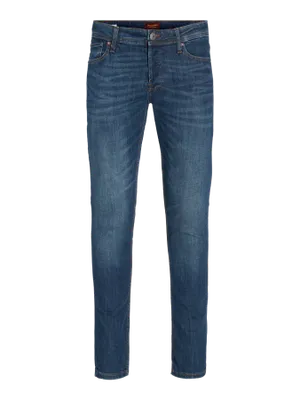 Mörkt blå slim fit jeans herr - GLENN