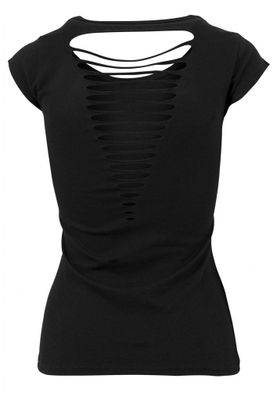 T-shirt with back cuts ladies