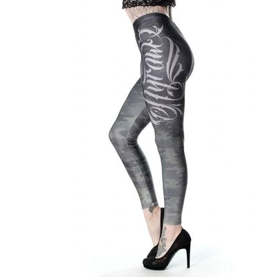 Grå camo blazon leggings