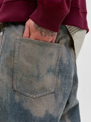 Tidlösa jeansshorts i ekologisk bomull blå