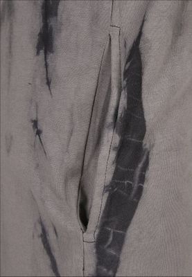Batik-colored oversize dress with hood