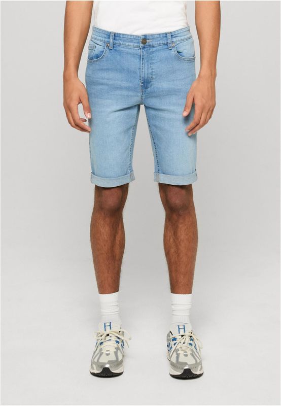 Shorts för herr med basic – new light blue washed tvättad finish