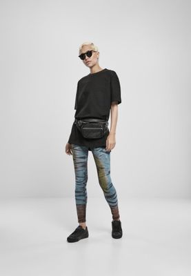 Leggings i batikmönster med hög midja