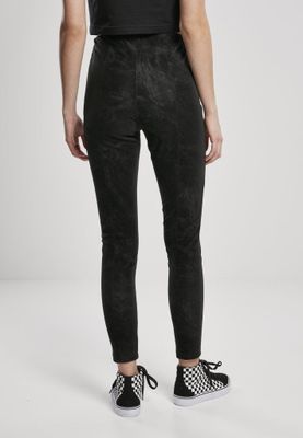Women's trousers in washed faux clothing