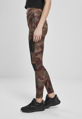 Camo leggings med meshtyg redwood camo