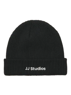 JJ Studios svart stickad mössa