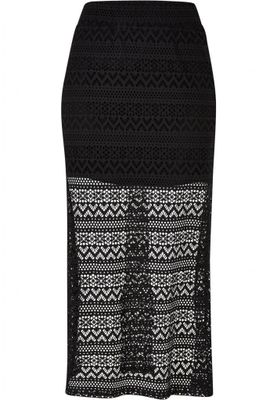 Crochet Lace Midi Skirt