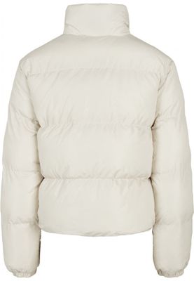Ladies Short Peached Puffer Jacket