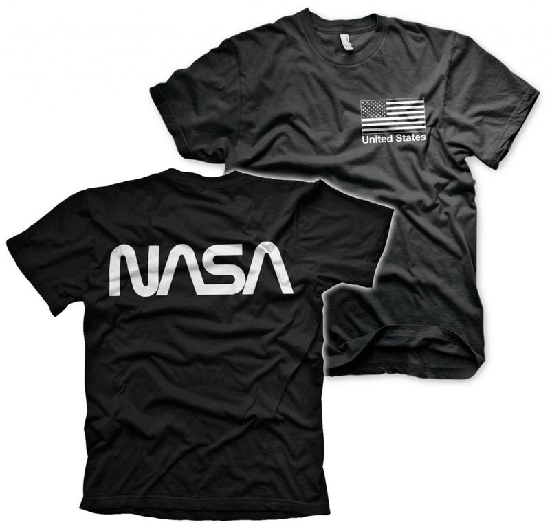 NASA black flag T-shirt