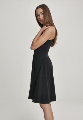 Dress with narrow straps