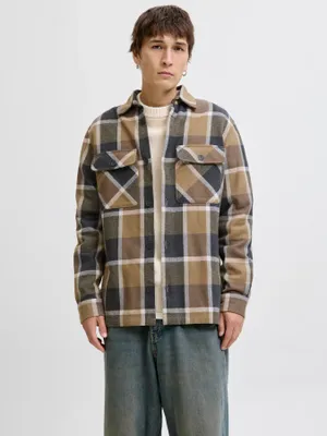 Rutig overshirt - herr
