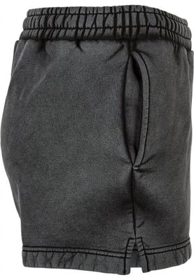 Stone-washed women's soft shorts