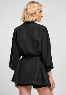 Ladies Viscose Twill Kimono Coat