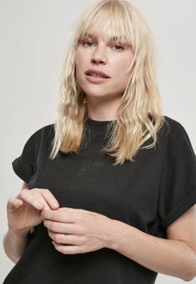 Sort kort kjole i t-shirt model