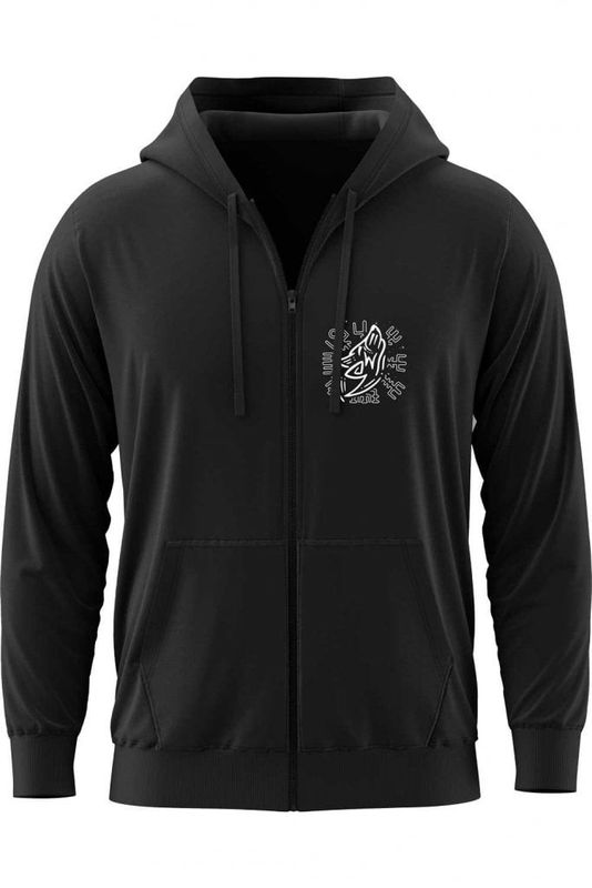 Wolf vegvisir zip hoodie herr