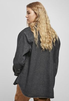 Denim shirt in oversize women