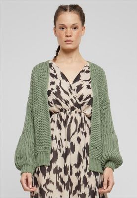 Women's thick knitted cardigan
