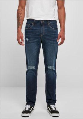Distressed Strech Denim Pants