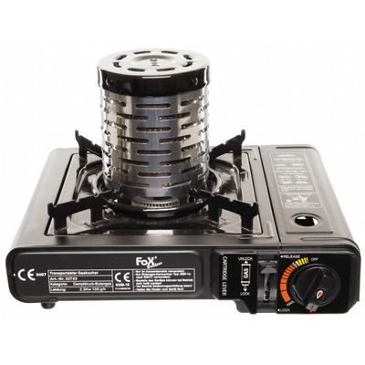 Gas heater for camping kitchens