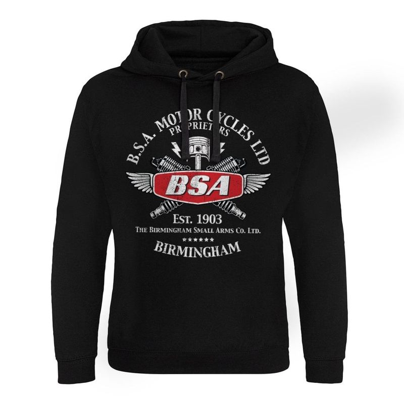 B.S.A. Motor Cycles Sparks Epic Hoodie Herr Mand