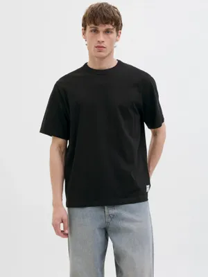 Loose fit T-shirt med rund hals - herr