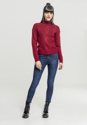 Sweater with braid pattern lady