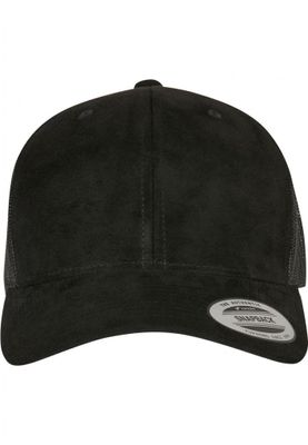 Suede Leather Trucker Cap