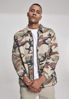 Camo Cotton Coach Jacket