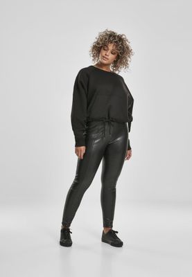 Leather pants in artificial leather lady
