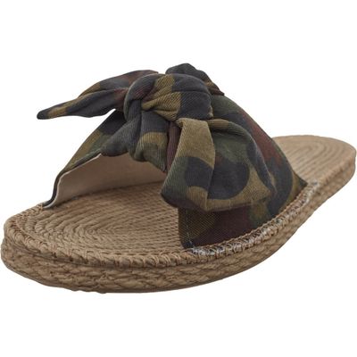 Camo canvas mules