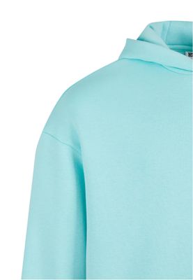 Huvtröja för herr med fluffy oversize – berylblue