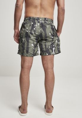 White dot camo aop swimming shorts