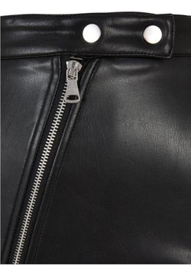Black leather skirt