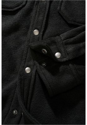 Black shirt jacket in fleece