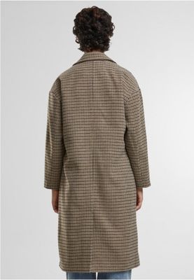 Ladies oversized plaid coat