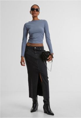 Ladies Ruffled Super Slim Longsleeve