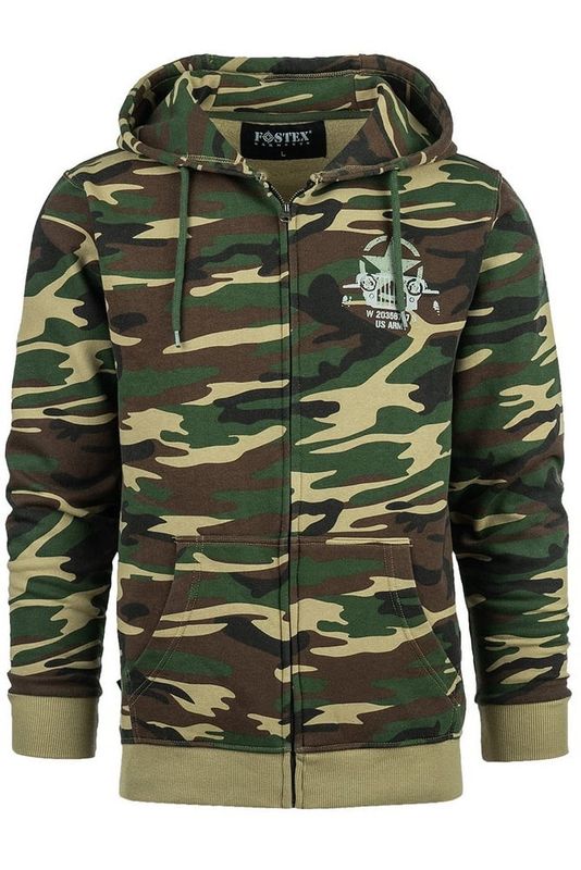 Allied Star-Willy jeep camo zipped hoodie
