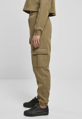 Soft trousers with high waist and leg pocket lady