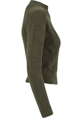 Sweater with braid pattern lady