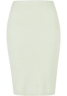 Ladies Rib Knit Midi Skirt