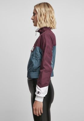 Ladies Starter Colorblock Pull Over Jacket
