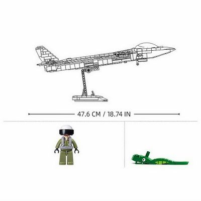 J20SS Stealth Aircraft Metal Coating Version - Sluban - M38-B1187