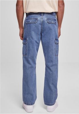 Straight Leg Cargo Jeans