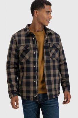 Lumberjack jacket with teddy lining