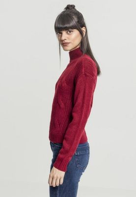 Sweater with braid pattern lady