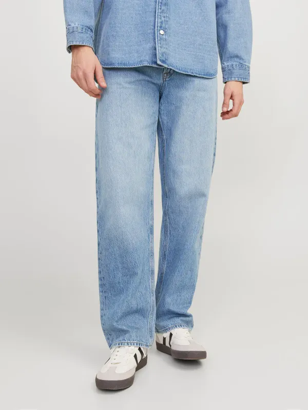 Ljusblå jeans loose fit herr - EDDIE
