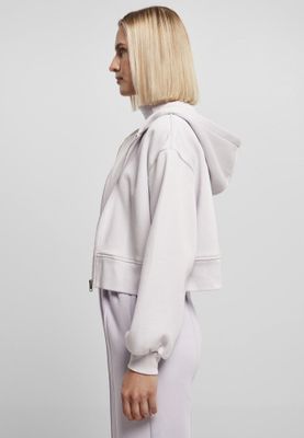 Ladies Short Oversized Zip Jacket