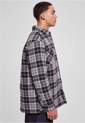 Lined checkered shirt men