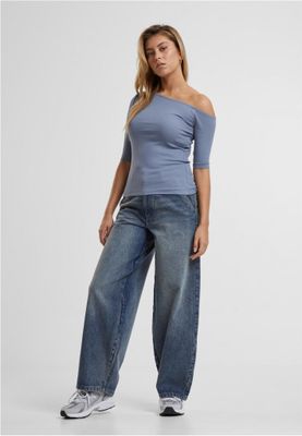 Ladies Organic Asymmetric Rib Tee
